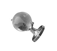 BESPORTBLE Mini Globo Terráqueo de Cristal Transparente para Escritorio Adorno Decorativo Pequeño para Hogar Oficina y Bodas Diseño Geográfico Creativo y Elegante Obsequio Original para