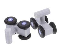 BESPORTBLE Mini Patines en Línea para Cotorras y Periquitos Ruedas Abs y Metal, Juguetes para Pájaros Pequeños Que Promueven Actividad Física y Mejoran Inteligencia