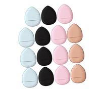 BESPORTBLE Mini Puff Para Dedos Maquillaje 15 Pcs Pequeño Transpirable Suave Correa Para Base y Polvo Suelto, Esponja Facial Portátil Para Aplicación Precisa En Maquillaje Diario