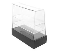 BESPORTBLE Miniatura de Gabinete para Pasteles Casa de Muñecas Mueble de Exhibición Realista para Postres para Hogar Escuela y Oficina de Incluye Variedad de Mini Postres