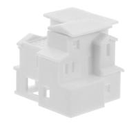 BESPORTBLE Miniature Villa Model Realistic Plastic House For Table Displays Portable Tiny House Decor For Miniature Building Projects