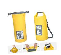 BESPORTBLE Mochila Impermeable De PVC De 15 L para Kayak Canoa Bolsa De Compresión Amarilla