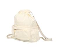 BESPORTBLE Mochila para Mujer Cierre de Cordón Segura, Diseño Ligero en Tela Oxford Beige, Adecuado para Salidas Casuales y Viajes