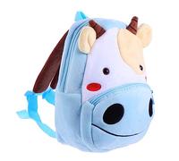 BESPORTBLE Mochila para Niños De Peluche Vaca Adorable, Suave Felpa Resistente, Ligera y Segura, Adecuado para Jardín De Infancia y Guardería, Tamaño Pequeño para Niños Pequeños