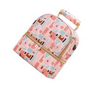 BESPORTBLE Mochila Térmica para Biberones y Leche Materna de Nylon, Bolsa Aislante Doble Capa, Conservación hasta 14 Horas, Correa de Hombro Cómoda, Adecuado para Madres Lactantes y Viajes