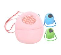 BESPORTBLE Mochila Transpirable para Hámster 3 Unidades Pequeño Tamaño Ventana de Malla y Correa Ajustable para Transporte de Chinchillas Ardillas y Pequeños Animales en Viajes al Aire