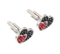 BESPORTBLE Modelo De Corazón Gemelos Para Hombre y Mujer Botones De Manga Aleación Negocio Enlace Esmoquin Decorativo