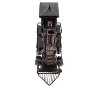 BESPORTBLE Modelo de Locomotora de Vapor en Aleación para Decoración de Escritorio y Fotografía, Escultura Retro 9X3.5X6 Pulgadas, Accesorio para Hogar y Oficina