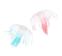 BESPORTBLE Modelo de Medusa Simulada 2 Piezas, Juguete Educativo de Animales Marinos, Decoración Realista de Fauna Marina, Material Duradero, Adecuado para Aprendizaje y Juego