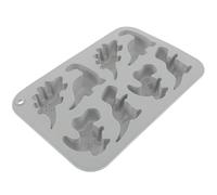 BESPORTBLE Molde de Silicona Antiadherente para Dulces y Chocolate, Molde para Hornear 8 Cavidades Diseño de Dinosaurios, Resistente y Seguro para Repostería Casera en Cumpleaños y Fiestas