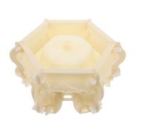 BESPORTBLE Molde para Bases de Esculturas de Hormigón Reutilizable Molde Hexagonal de 30 CM para Columnas y Pedestales de Cemento Resistente Intemperie para Jardinería y Decoración