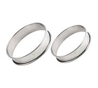 BESPORTBLE Molde para Mousse de Acero Inoxidable Anillos de Pastel Reutilizables Pequeños y Grandes Herramienta Antiadherente para Hornear Postres Caseros Moldes Circulares Multifunción