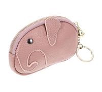 BESPORTBLE Monedero Pequeño Tipo Bolsa Llavero de Elefante de Dibujos Animados, Cartera de Cuero Flexible para Almacenamiento y Uso en Fiestas para Niñas