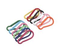 BESPORTBLE Mosquetones de Aluminio Pequeños 4,6 Cm Resorte, Set de 12 Colores Variados, Clips de Hebilla para Escalada, Camping y Senderismo, Accesorios Resistentes para Mochilas y Llaveros