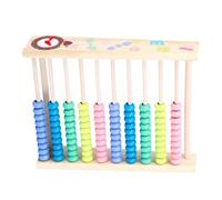 BESPORTBLE Multifuncional Pizarra Dibujo y Abaco Educativo para Herramienta Aprendizaje Matemáticas con Marco de Madera y Perlas de Colores Juguete Desarrollo Creatividad y Habilidades