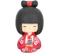 BESPORTBLE Muñecas Kokeshi japonesas geisha figura miniatura kimono muñecas geisha muñeca decoración coleccionable bonsái decoración del hogar accesorios escritorio ornamento decoración