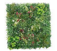 BESPORTBLE Muro Artificial De Plantas Simuladas Panel De Pared Verdes Falsas Para Decoración De Jardín Para Patio Trasero o Valla De Jardín
