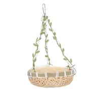 BESPORTBLE Nido De Loros De Bambú Juguetes De para Conures Nido Colgante De Loro Jaula De Pájaros Jaula De Loros Nidos De Pájaros Nido De Pájaro De Fieltro Caparazón De Pájaro Metal