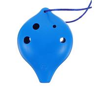 BESPORTBLE Ocarina De Cerámica Azul De 6 Agujeros - Instrumento Musical De Viento Pequeño Para Músicos y Fans De La Ocarina - Ideal Para Principiantes y Aficionados
