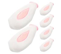 BESPORTBLE Orejas de Conejo de Peluche de Color Claro para Casco de Moto, Accesorio Decorativo 6 Piezas, Diseño Largo, Ligero y Cómodo, Adecuado para Ciclismo al Aire Libre y Deportes