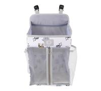 BESPORTBLE Organizador Colgante para Cuna y Cambiador de Ñiño con Estampado Zoológico, Almacenamiento Multifuncional, Tela Suave para Nursery, Adecuado para Guardería y Habitación Infantil,