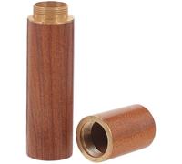 BESPORTBLE Organizador de Cerillas Portátil Tubo de Almacenamiento de Madera de Palisandro Pequeño para Camping y Supervivencia al Aire Libre Caja Resistente Humedad