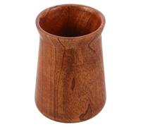 BESPORTBLE Organizador de cocina de madera: gran soporte para utensilios de estilo rústico, recipiente rústico para encimera, cubo para guardar utensilios, cucharas, espátulas y cubiertos.