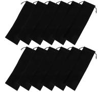 BESPORTBLE Organizador de Cocina de Terciopelo 12 Bolsas para Cubiertos y Pajitas, Soporte Compacto Cordón para Utensilios, Adecuado para Viajes y Acampadas