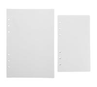 BESPORTBLE Páginas de Papel Desprendible Reutilizable de Doble Cara para Álbum de Pegatinas Estructura Flexible de 6 Anillas y Tamaño 17.20x9.50 Cm, Paquete de 100 Hojas
