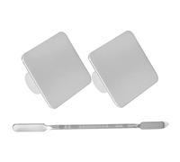 BESPORTBLE Paleta De Mezcla Para Maquillaje Con Anillo Acero Inoxidable Compacto Para Manicura y Cosméticos Incluye Espátula Resistente y Ligera Para Aplicaciones Precisas