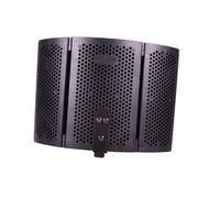 BESPORTBLE Pantalla Antiviento para Micrófono Abs, Cubierta de Aislamiento Acústico Plegable de 3 Paneles, Filtro de Sonido para Grabación en Estudio, Accesorios para Micrófonos Estándar,