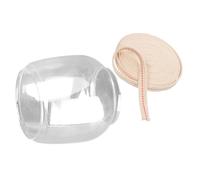 BESPORTBLE Pantalla de Cristal Transparente para Lámpara de Queroseno Chimenea Resistente al Viento Mecha de Algodón de 09 CM de Ancho Repuesto para Lámpara de Aceite y Uso Decorativo