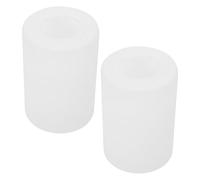 BESPORTBLE Pantalla de Lámpara Cilíndrica de Vidrio Lechoso, Diámetro 90 Mm X Alto 130 Mm, Compatible Portalámparas E27, Pack 2 Unidades, Cubierta de Luz para Hogar y Hotel