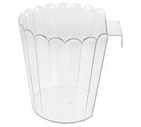 BESPORTBLE Papelera Colgante de Cocina Transparente Pequeña, Cubo de Basura Montado en Puerta de Armario, Estante para Residuos, Compatible Baños, Lavaderos y Autocaravanas, Almacenamiento