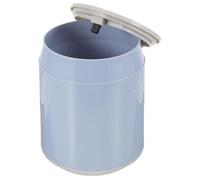 BESPORTBLE Papelera Pequeña de Plástico Azul Mini Cubo de Basura Portátil Tapa para Escritorio y Oficina Adecuado para Hogar Viaje y Uso Habitaciones Compactas