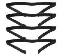 BESPORTBLE Paquete de 4 Correas de Trinquete para Hoverboard, Correas de Sujeción de Repuesto para Montaje de Asiento, Compatibles con Patinetes Eléctricos Autoequilibrados, Color Negro, 2,5 Cm X 70