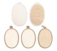 BESPORTBLE Paquete de 5 Esponjas de Ducha Natural de Lufa Exfoliante Corporal, Rápida Secado E Higiénica, Adecuado para Baño en Casa y Spa para Hombres y Mujeres