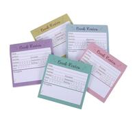 BESPORTBLE Paquete de 5 Pegatinas para Diario de Reseñas de Libros, Rastreador de Libros, Papel Autoadhesivo 7,5x7,5cm, No Daña las Páginas, para Estudio y Lectura, Lectores y Amantes