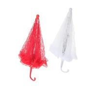 BESPORTBLE Paraguas Pequeño De Encaje Vintage para Mujer Sombrilla Decorativa Bordada para Bodas y Fiestas De Té Uds Blanca