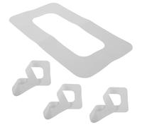 BESPORTBLE Parche de PVC para Conector de Ranura de Aleta de Tabla de Paddle Surf 9 Pulgadas 4 Unidades Blancas Reparación Resistente para Caja de Aleta de Accesorio para Surf y Sup