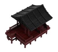 BESPORTBLE Pavilion Micro Landscape Decor Realistic Miniature Architecture For Aquarium Bonsai Terrarium Garden Ornament Artistic Detailing Versatile Use