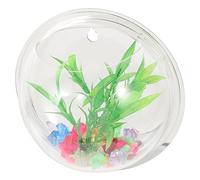 BESPORTBLE Pecera De Pared Muro Agua Envase Macetas De Interior para Plantas Exterior Tapa Decoración del Hogar Macramé Autorriego Maceteros para Plantas De Interior Solar Tanque Acrílico