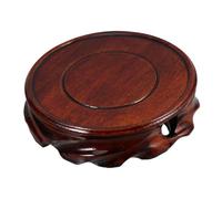 BESPORTBLE Pecera Maceta De Madera Base Redonda Para Plantas Expositor De Madera Oficina Decoración De