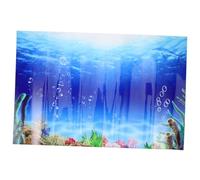 BESPORTBLE Pegatina Decorativa para Acuario Fondo De Mundo Submarino Adhesivo PVC para Peceras Transformación Fácil y Rápida del Diseño del Acuario