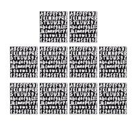 BESPORTBLE Pegatinas Autoadhesivas de Vinilo 1 Pulgada 10 Piezas Letras y Números del Alfabeto Resistentes al Agua y Aceite Etiquetas Adhesivas para Buzón y Decoración de