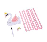 BESPORTBLE Pegatinas De Altura Para Niños Diseño 3d De Animal Cisne, Adhesivo Extraíble De Pared, Decorativo y Práctico Para Guardería y Dormitorio Infantil, Calcomanía Medidora De Altura