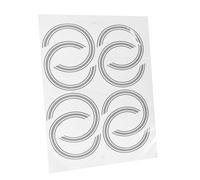 BESPORTBLE Pegatinas para Boca de Guitarra Acústica 3d Autoadhesivas de Papel Resistentes al Desgaste Diseño Único y Paquete de 8 Piezas para Decoración DIY