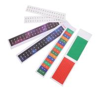 BESPORTBLE Pegatinas para Piano de Pulgar 5 Piezas Notas Musicales de Colores Adhesivos de Papel Suaves para Principiantes Fáciles de Pegar y Quitar Herramienta Educativa para Teclado de
