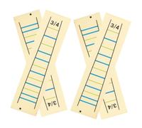 BESPORTBLE Pegatinas para Violín para Diapasón Transparente Guía de Dedos Extraíble 4 Piezas para Violín 3/4 Etiquetas de Notas para Aprender a Tocar y Practicar Escalas