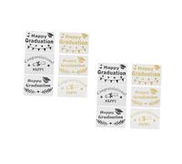 BESPORTBLE Pegatinas Transparentes Para Globos Decorativas Con Letras Autoadhesivas Para Fiesta De Graduación Surtido Aleatorio Decoración Fácil Y 6 Piezas X 2